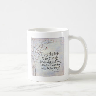 Niet zweten wat er aan de kleintjes is. koffiemok