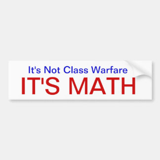 NietClassWarfareMath Bumpersticker