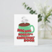 Niets aan de kerstdeur feestdagenkaart (Staand voorkant)