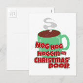 Niets aan de kerstdeur feestdagenkaart (Voorkant / Achterkant)