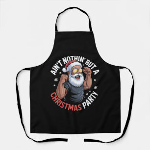 Niets anders dan een Afrikaanse kerstman kerstfees Schort