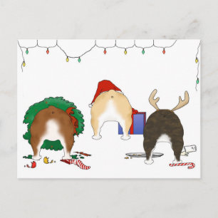 Niets anders dan een Bulldog Kerstmis Feestdagenkaart