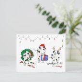 Niets anders dan een Dalmatische kerst Feestdagenkaart (Staand voorkant)