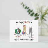 Niets anders dan een Deen Kerstmis Feestdagenkaart (Staand voorkant)