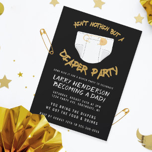 Niets anders dan een Luierfeest Hip Hop Feest Kaart