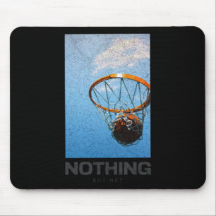 Niets anders dan een minimalistische basketbalhoep muismat