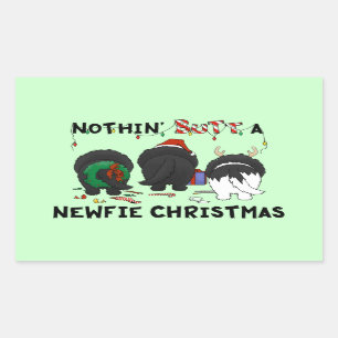 Niets anders dan een nieuwe kerst rechthoekige sticker