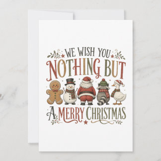 Niets anders dan een vrolijk kerstfeest kaart