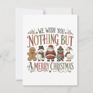 Niets anders dan een vrolijk kerstfeest kaart
