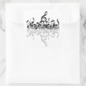 Niets anders dan Treble Music Lovers Stickers (Tas)