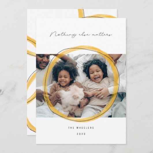 Niets anders is van belang voor de vakantiekaart feestdagenkaart (Voorkant / Achterkant)