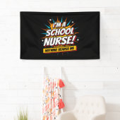 Niets beangstigt me school verpleegkundige waarder spandoek (Insitu)