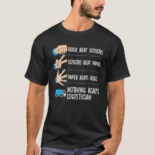 Niets beats Logisticiste Cargo Warehousing Logist T-shirt