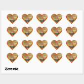 Niets behalve druiven hartsticker hart sticker (Vel)