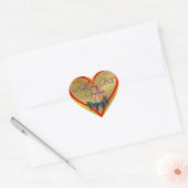 Niets behalve druiven hartsticker hart sticker (Envelop)