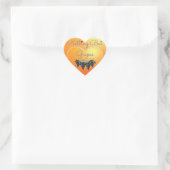 Niets behalve druiven hartsticker hart sticker (Tas)