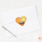 Niets behalve druiven hartsticker hart sticker (Envelop)