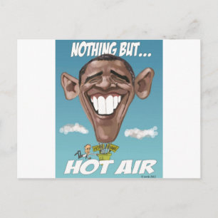 Niets behalve Hot Air Obama-ballon Briefkaart