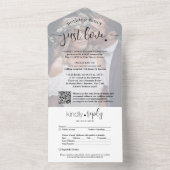 Niets bijzonders gewoon lief Elopement Ontvangst F All In One Uitnodiging (Binnen)