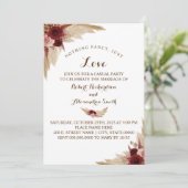 Niets bijzonders, gewoon lief elopement Pampasgras Kaart (Staand voorkant)