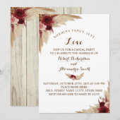 Niets bijzonders, gewoon lief elopement Pampasgras Kaart (Voorkant / Achterkant)