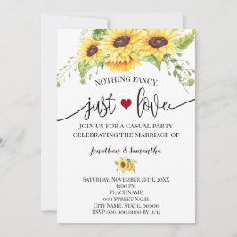 Niets bijzonders, gewoon lief Zonnebloem Elopement Save The Date