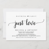 Niets bijzonders, gewoon liefde, elopement, rustie kaart (Voorkant)