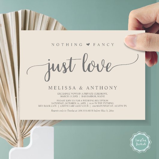 Niets bijzonders, gewoon liefde, elopement, rustie kaart