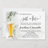 Niets bijzonders, gewoon liefde groene elopement u save the date (Voorkant)