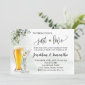 Niets bijzonders, gewoon liefde groene elopement u save the date (Staand voorkant)