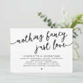 Niets bijzonders, gewoon liefde, huwelijksvluchtfe kaart (Staand voorkant)