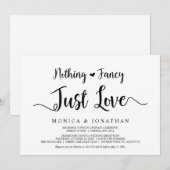 Niets bijzonders, gewoon liefde, moderne rustieke kaart (Voorkant / Achterkant)