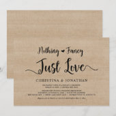 Niets bijzonders, gewoon liefde, rustiek hout, elo kaart (Voorkant / Achterkant)