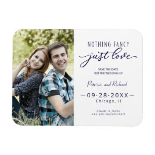 Niets bijzonders, gewoon liefde Save The Date-foto Magneet