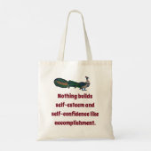 Niets bouwt zelfvertrouwen - Vertrouwensquote Tote Bag (Achterkant)