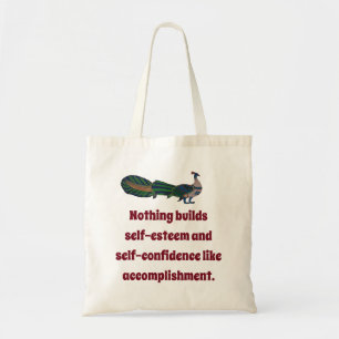 Niets bouwt zelfvertrouwen - Vertrouwensquote Tote Bag