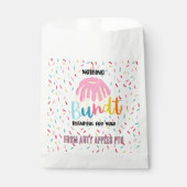 Niets bundt dankbaar voor je taart bedankzakje (Voorkant)