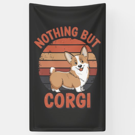 Niets Dan Corgi Spandoek (Verticaal)