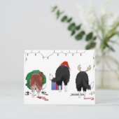 Niets dan een Border Collie Kerstmis Feestdagenkaart (Staand voorkant)