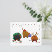 Niets dan een Doxie kerst Feestdagenkaart (Staand voorkant)