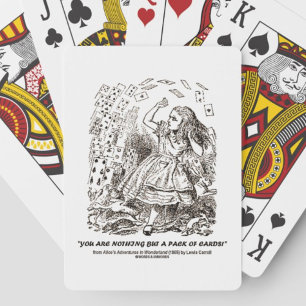 Niets dan een pak Kaarten Wonderland spelen kaart