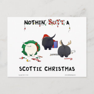 Niets dan een Scottie kerst Feestdagenkaart