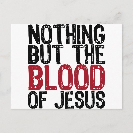 Niets dan het bloed briefkaart (Voorkant)