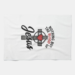 Niets Dan Het Bloed Van Jezus Vintage Kruis Shirt Theedoek
