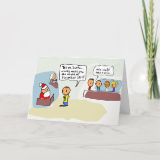 Niets dan Vrolijke Kerstmis (douane) Feestdagen Kaart