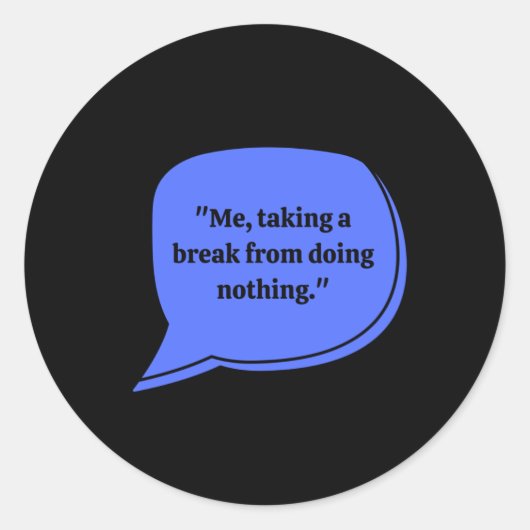 Niets doen Sticker (Voorkant)