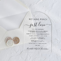 Niets Fancy Alleen Liefde Boog Trouwreceptie