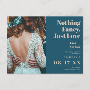 Niets fancy alleen liefde foto blauwgroen behalve briefkaart