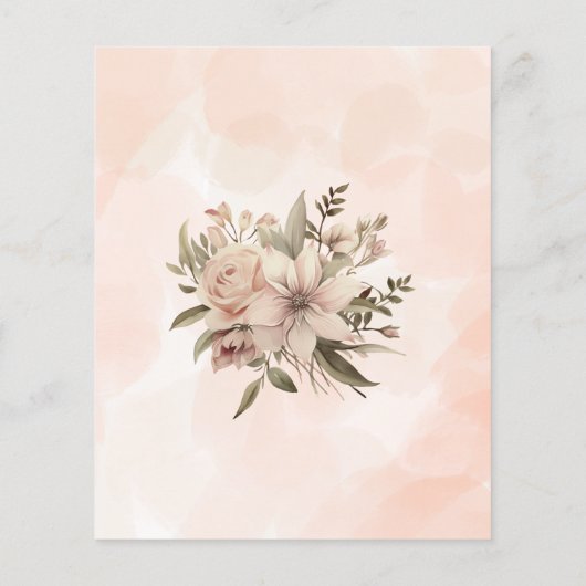 Niets Fancy Alleen Liefde Uitnodiging Flyer (Achterkant)