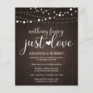 Niets Fancy Cheap Rustic Wedding Invitations